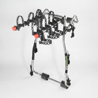 Universal Fit Trunk Bike Rack Stable Trunk-Mounted Two-Wheeler Rack Sturdy 3-Bike Carrier for Sedans