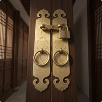 Antique-Style Door Pull Handles Flat Profile Round Handle Loop Handles Rustic