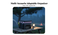 Foldable Storage Organizer Multi-Compartment Foldable Storage Box Large Capacity Portable with Handles for Families