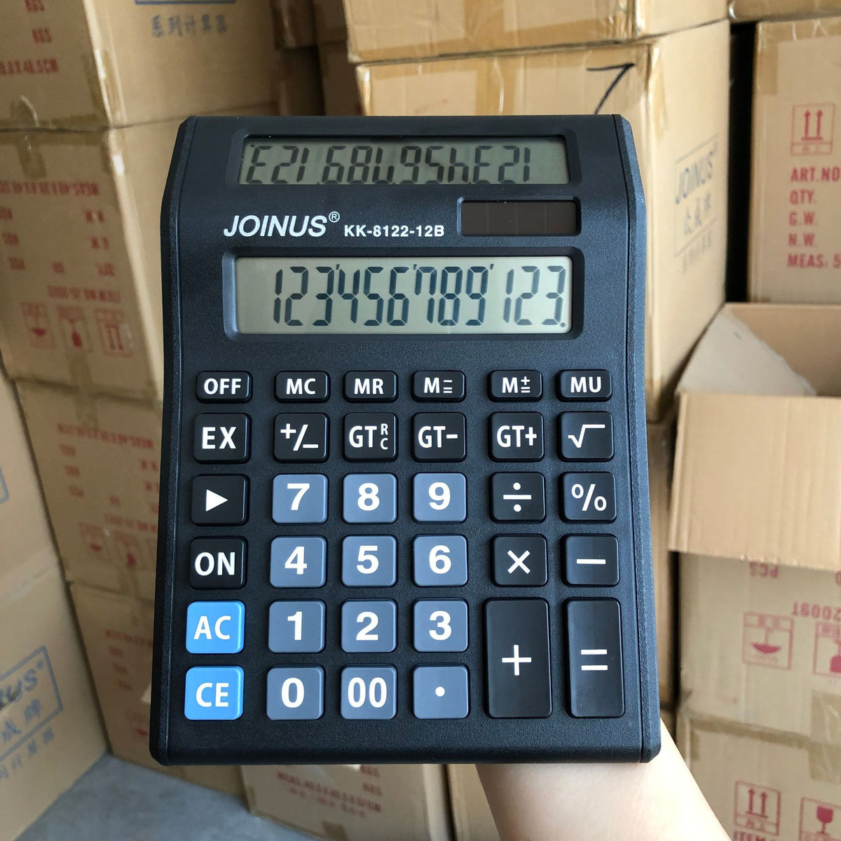 JOINUS Calculator 8122-12B Dual Screen Display Financial Accounting Desktop Calculator