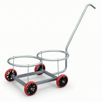 1 Piece Bucket Dolly Hand Cart Rolling Dolly Hand Truck Dolly with Wheels Metal Construction for Effortless Mobility Suitable for Cleaning Tasks Workshop Projects Liquid Handling Home Use