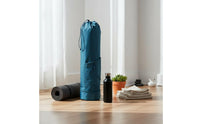 Exercise Mat Bag Adjustable Shoulder Strap Exercise Mat Storage Bag Wet Pocket Compartment Sports Accessory for Yogis, Pilates Enthusiasts, Gym