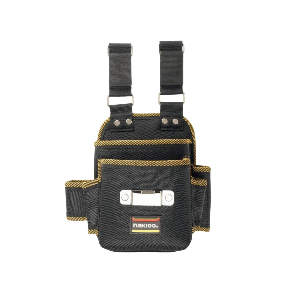 Multi-Pocket Quick-Release Tool Pouch Heavy-Duty Belt Tool Pouch Compact Reinforced for Electricians, Carpenters, Plumbers, Construction Sites, Home Repairs, Workshops