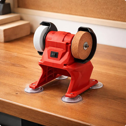 Mini Bench Grinder Cordless Electric Grinder Polisher Sparks Safety Guard