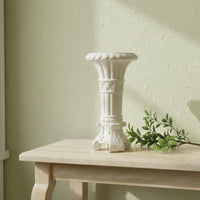 Faux Jade Vase Elegant Decor Table Ornament Carved Details House Decoration for , Showroom