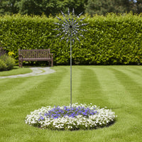 Metal Moving Wind Rotator Weatherproof 3D Garden wind catchers Retro Style Outdoor Decoration for Yard
