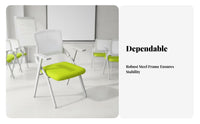 Tablet Arm Chair Foldable Design Conference Seating Space-Saving for Classroom