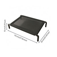 Raised Mesh Dog Cot Curved Legs Elevated Pet Cot Mesh Pet Bed Sturdy