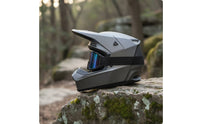 Comfortable Motocross Helmet with Visor | Ventilated, Downhill Helmet with visor, for Trail Riding