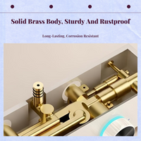 Rainfall Shower System, Brass Alabaster, Wall Mounted