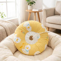 Pet Cone for Dogs and Cats, Cartoon Pet Cone with Drawstring, Textile Donut After Surgery to Prevent Bite Lick, Universal Fit Pattern