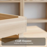 Wooden Crate Set Multi-Purpose Slatted Wood Crate adaptable Design for Shopkeepers