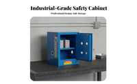 Fire Resistant Safety Cabinet Heavy Duty Steel Construction Storage Cabinet Antistatic Grounding Fireproof Storage Box Double Ventilation for Laboratory Technicians, Industrial Workers, Factory Managers, Laboratoryoratory Oratory, Warehouse, Workshop