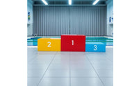 Three-Step Stage Stepped Athletic Stage Rectangular for Sports Competition