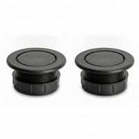 2 Pieces Threaded Patio Table Umbrella Hole Plug Ribbed Table Umbrella Hole Insert Outdoor Low-Profile