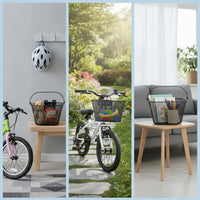 Smooth Handlebar Basket with Straps Removable Bike Basket with Handle Long-Lasting Ergonomic for Toddlers