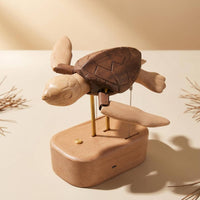 Articulated Turtle Handmade Sculpture Nature-Inspired for Bookshelf, Collectors