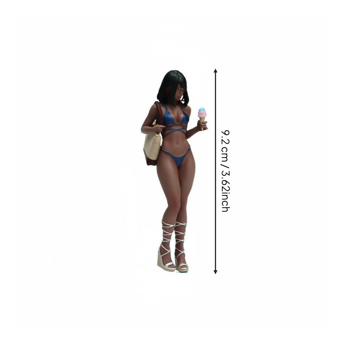 1:18 Scale Bikini Girl Figure Finely Detailed Car Model Display Scene Figure