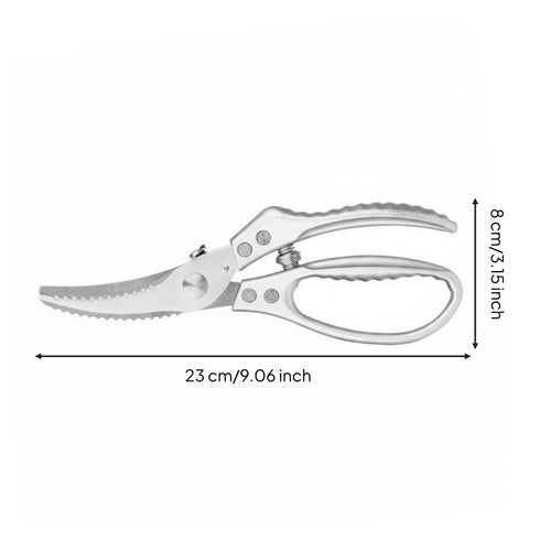 Chicken Bone Scissors Ergonomic Handle Fowl Shears Lock Heavy Duty Kitchen Shears for Home Cooks