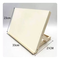 Wooden Desktop Easel Foldable Tabletop Easel Adjustable Sketch Board with Support Smooth for Classroom