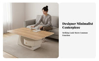 2 Pieces Nesting Table Combo Modern Design Household Furniture Minimalist aesthetic long-lasting Construction for Students, Home