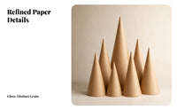 Kraft Paper Ornament Matte Cone Ornament Conical