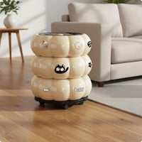 Pumpkin Trash Can Lidded Cartoon Trash Can Segmented