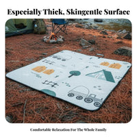 Waterproof Foldable Picnic Mat Moisture-Proof Quilted Cartoon Mat Thickened Outdoor Gear Portable for Picnickers, Families, Camping, Picnics, Beach, Travel
