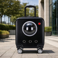 Pet Carrier Suitcase Breathable Wheeled Pet Carrier  Sturdy