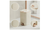 Trash Can with Foot Pedal Hands-Effortless Wastebasket Long-Lasting for Bathroom
