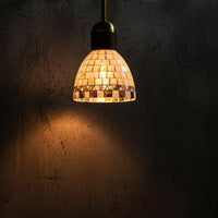 Wall Light Full-Color-Range Wood Wall Lamp Retro Sconce with Glass Shade for Dining Room