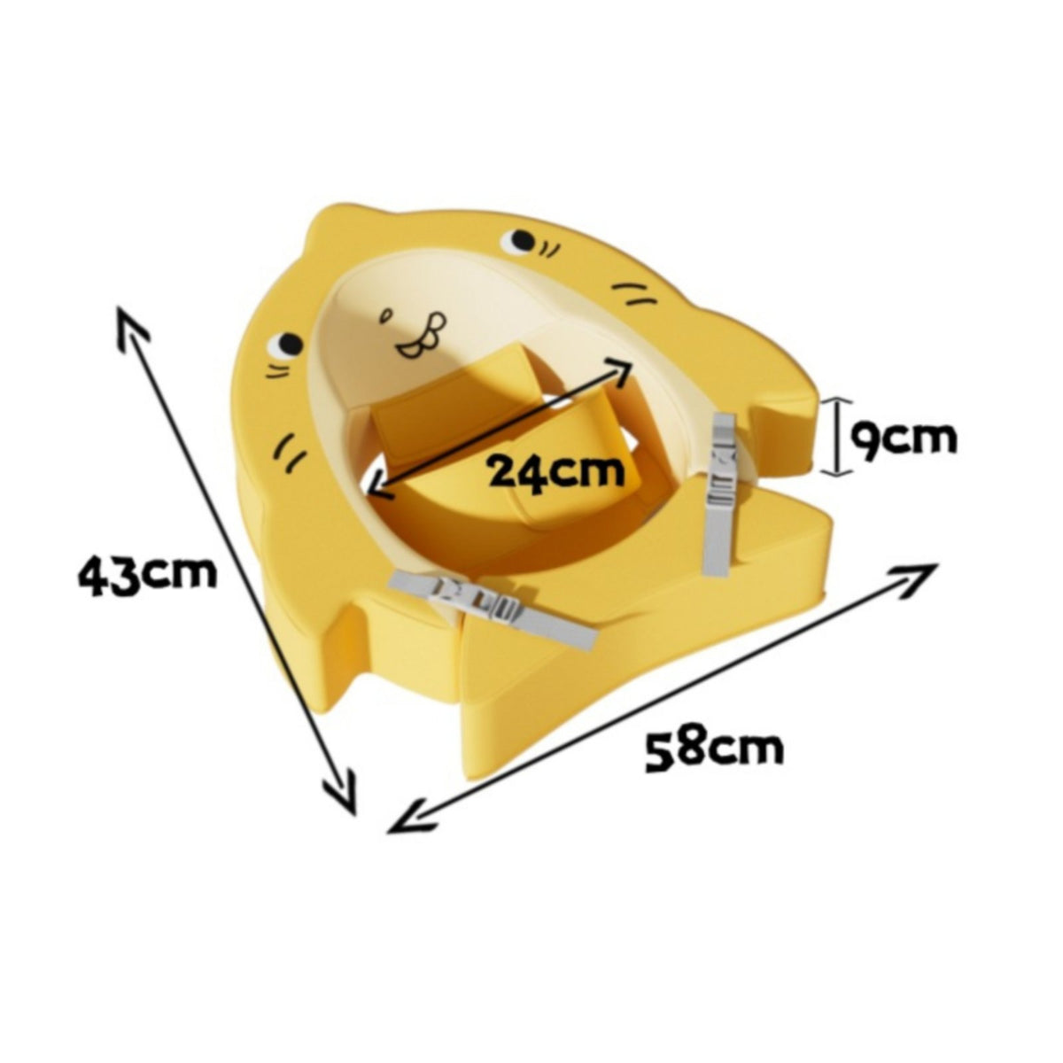 Baby Underarm Swim Float Safety Buckle Straps Baby Buoyancy Aid Seat Soft Foam
