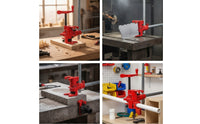 Threaded Pipe Clamp Head Hand-Tightening Glue-up Clamp Quick-Lock Tool Sturdy for Woodworkers