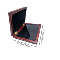 Wooden Wind Plate Case 6 Wind Plate Storage Box Holder for Instrumentalists