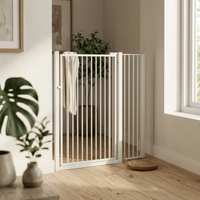 Pressure-Mounted Pet Gate Adjustable Width Pressure-Mounted Swing Gate Extendable Height Dual-Direction Pass Through Ingg G