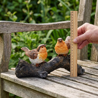Robin Bird Figurine for Garden & Home Decor, Miniature Landscape Ornament