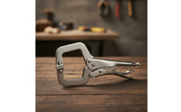 Secure Hold C-Clamp Locking Pliers Heavy Duty Adjustable Vise Grip Pliers Quick-Release Locking C-Clamp Forged Steel for Welders, Woodworkers, Metal Joining, Woodworking, Workshop