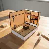 Japanese Theme Dollhouse DIY Mini Tatami Room Handmade for Desktop
