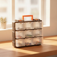 Portable Tool Box with Drawers Compact Toolbox Lightweight for Vehicle