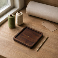 Embroidery Thread Holder Brass Rod Wood Spool Stand Polished Surface