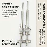 Stainless Steel Mist Nozzle, 1/4 BSPT Pneumatic Spray Tip, Desulfurization Denitrification, 0.5mm Or - Image 6