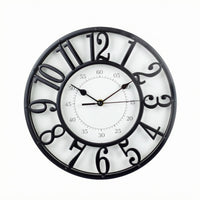Retro Wall Clock Arabic Numerals Home Decor Vintage