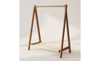 Triangular Frame Clothes Rack Freestanding Clothes Rack with Shelf Furniture Foldable Space-Saving for Children, Entryway