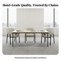 Upholstered Curvedspine Armchair Hotel look Upholstered Armchair with Curved rear Ergonomic Design Sturdy Frame for Kitchen