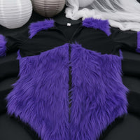 Arachnid Outfit Costume Stage Show Spider Dressbodysuit Stretch Textile-Eight-Legged Costume for Bar Event