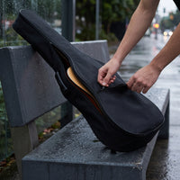 41-inch Acoustic Guitar Gig Bag with Padding, Waterproof Oxford Cloth, Double Shoulder Straps