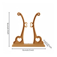 Bamboo Fan Display Stand Sturdy Home Decor Handmade for Gift