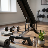 Adjustable Weight Bench Stable Base Fitness Equipment Comfortable Padding