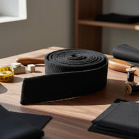 Women's Wool Coat Belt, Adjustable, Black, Casual to Formal