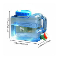 3L Portable Water Container with Spigot   Water Dispenser Bucket with Easy to Clean for Campers, Survivalists